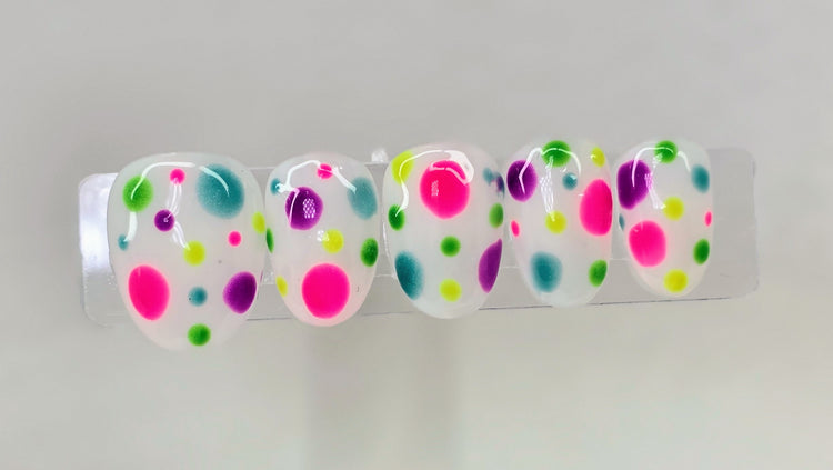 Neon Polka Delight